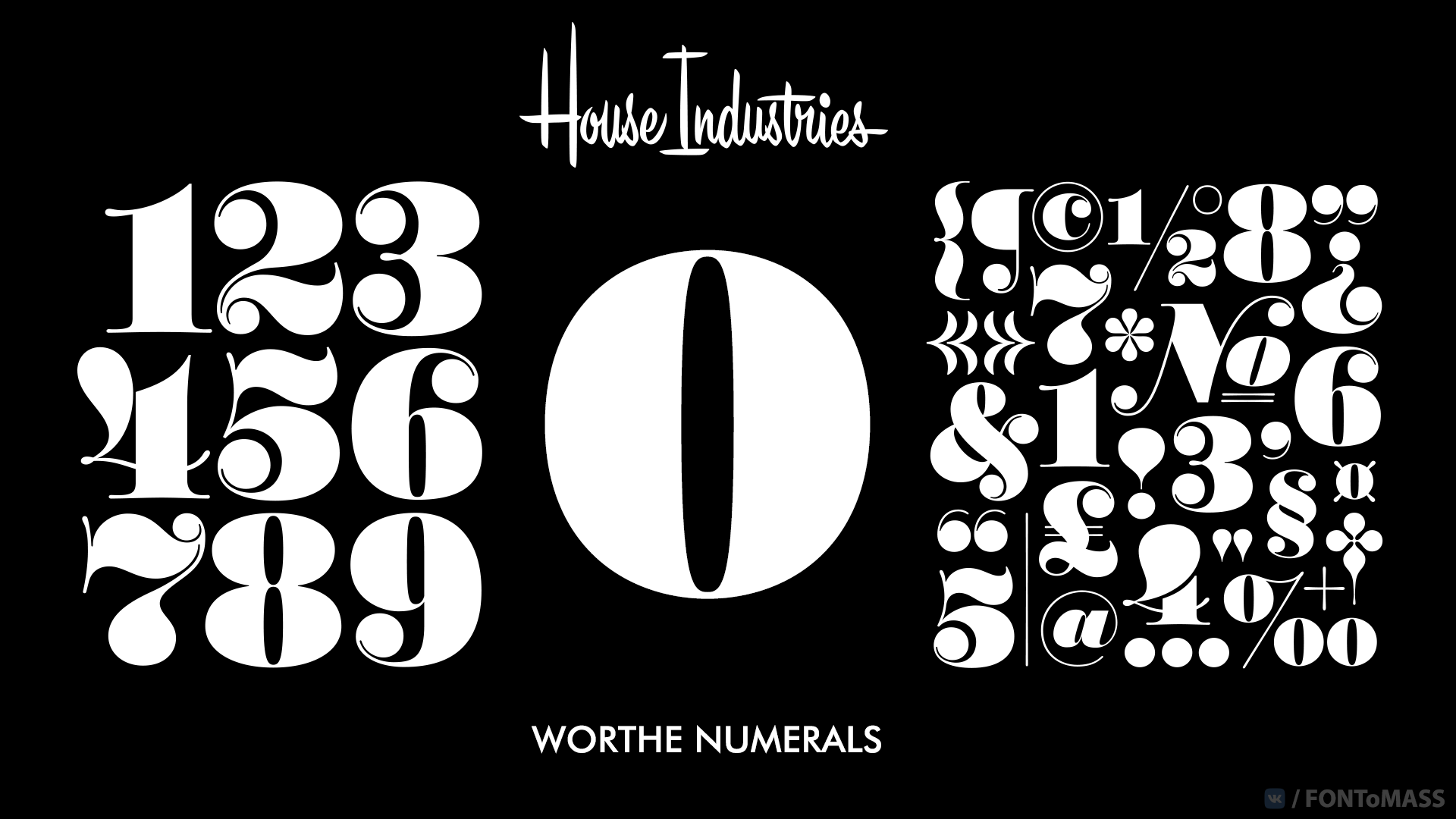 Font Worthe Numerals